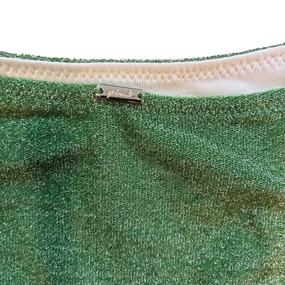 Victoria's Secret PINK SZ SM Forest Pine Shimmer Brazilian Bikini‎ Swim Bottoms~ - Picture 5 of 5